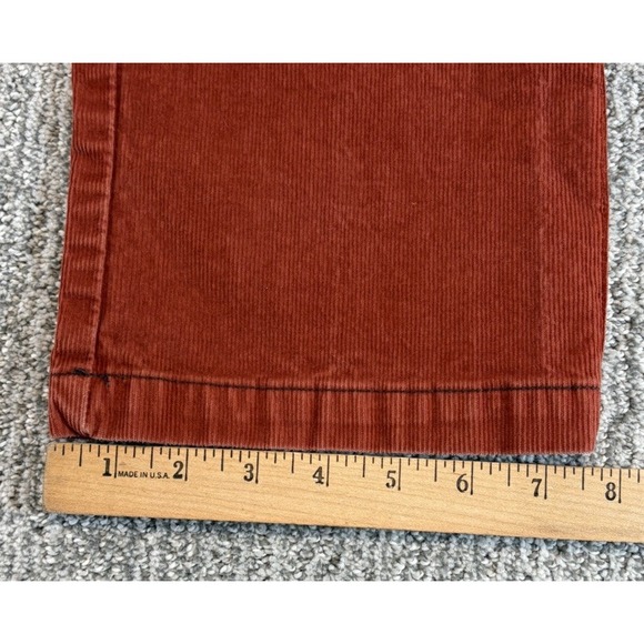 Prana Canyon Corduroy Pants Womens Size 4 Rust Straight Skinny Stretch Casual - Picture 6 of 6